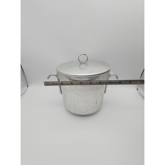 MCM BW Buenilum Hammered Aluminum Ice Bucket Two Handle - Picture 8 of 12